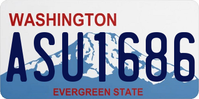 WA license plate ASU1686