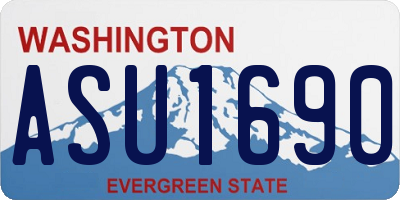 WA license plate ASU1690