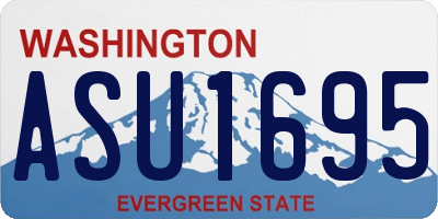WA license plate ASU1695