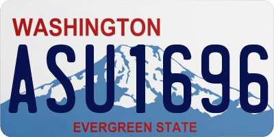 WA license plate ASU1696