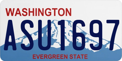 WA license plate ASU1697