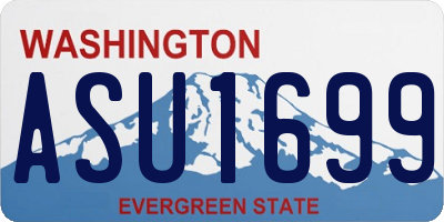 WA license plate ASU1699