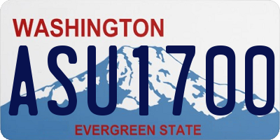 WA license plate ASU1700