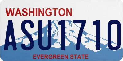 WA license plate ASU1710