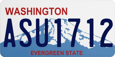 WA license plate ASU1712