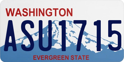 WA license plate ASU1715