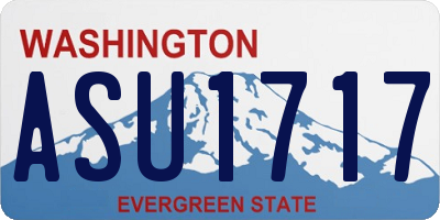 WA license plate ASU1717