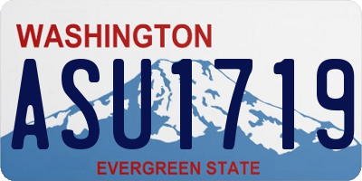 WA license plate ASU1719