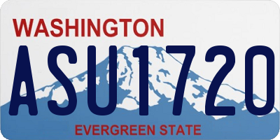 WA license plate ASU1720