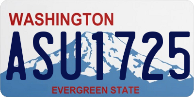 WA license plate ASU1725