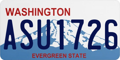 WA license plate ASU1726