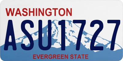 WA license plate ASU1727