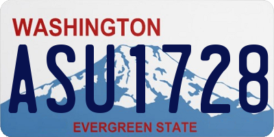 WA license plate ASU1728