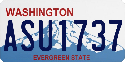 WA license plate ASU1737