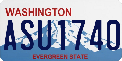 WA license plate ASU1740
