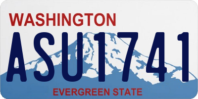 WA license plate ASU1741