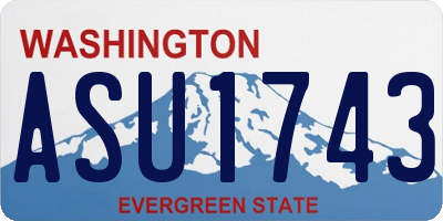 WA license plate ASU1743