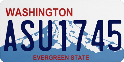 WA license plate ASU1745