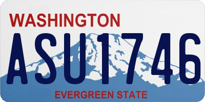 WA license plate ASU1746