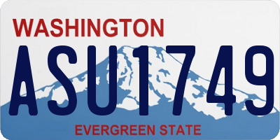 WA license plate ASU1749