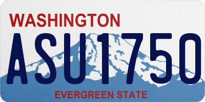 WA license plate ASU1750