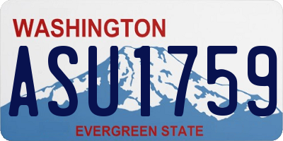 WA license plate ASU1759