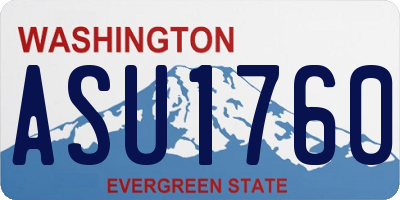 WA license plate ASU1760