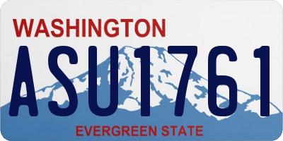 WA license plate ASU1761