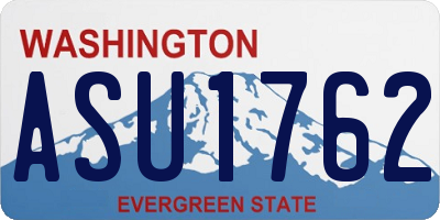 WA license plate ASU1762