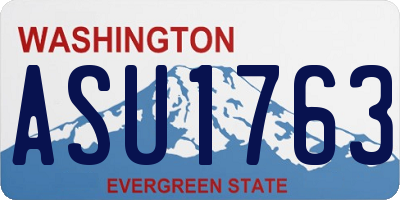 WA license plate ASU1763