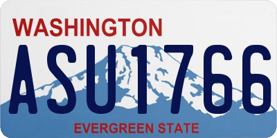 WA license plate ASU1766