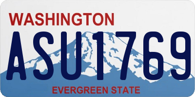 WA license plate ASU1769