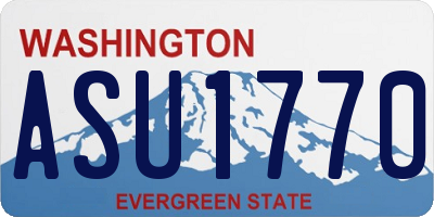 WA license plate ASU1770