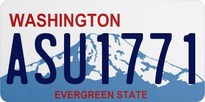 WA license plate ASU1771