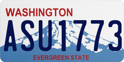 WA license plate ASU1773
