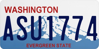 WA license plate ASU1774
