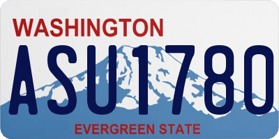 WA license plate ASU1780