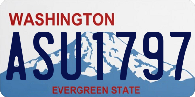 WA license plate ASU1797