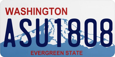 WA license plate ASU1808
