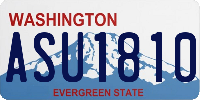 WA license plate ASU1810
