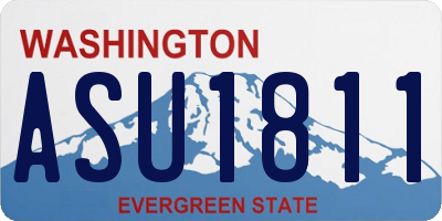 WA license plate ASU1811