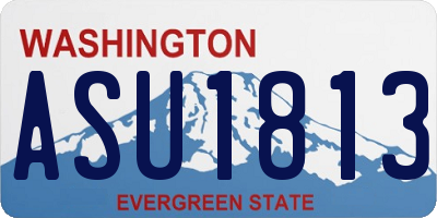 WA license plate ASU1813