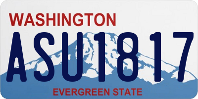WA license plate ASU1817