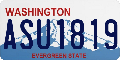 WA license plate ASU1819
