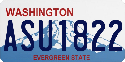 WA license plate ASU1822