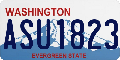 WA license plate ASU1823