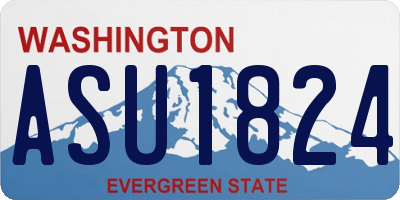 WA license plate ASU1824