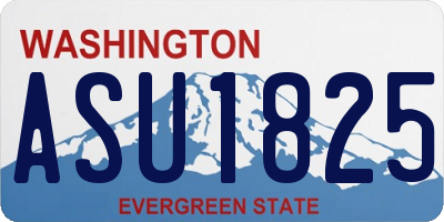 WA license plate ASU1825