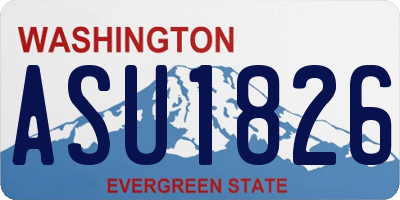 WA license plate ASU1826