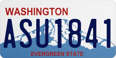 WA license plate ASU1841